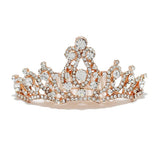 87695, PAVE RHINESTONE MINI TIARA