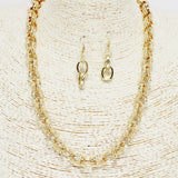 87743, X ACCENT CHAIN LINK METAL NECKLACE