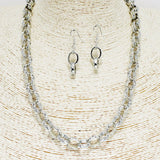 87743, X ACCENT CHAIN LINK METAL NECKLACE