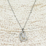 87868, VIRGIN MARY STAINLESS STEEL PENDANT NECKLACE