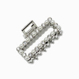 88039, RECTANGLE PEARL & RHINESTONE MINI HAIR CLIP