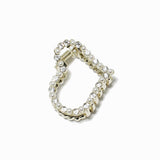 88039, HEART PEARL & RHINESTONE MINI HAIR CLIP