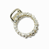 88039, ROUND PEARL & RHINESTONE MINI HAIR CLIP