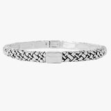 88189, RECTANGLE ACCENT FILIGREE METAL STRETCH BRACELET