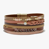88232, FAUX LEATHER MAGNETIC CLOSURE BRACELET