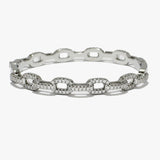 88239, PAVE CUBIC ZIRCONIA STAINLESS STEEL BRACELET
