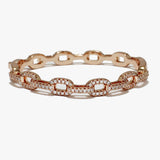 88239, PAVE CUBIC ZIRCONIA STAINLESS STEEL BRACELET