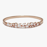 88240, TEARDROP N MARQUISE ACCENT CUBIC ZIRCONIA STAINLESS STEEL BRACELET