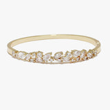 88240, TEARDROP N MARQUISE ACCENT CUBIC ZIRCONIA STAINLESS STEEL BRACELET