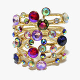 88325, BUBBLE RHINESTONE ACCENT CHUNKY BRACELET