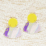 88350, GEOMETRIC ACRYLIC EARRING
