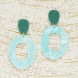 88374, GEOMETRIC ACRYLIC EARRING