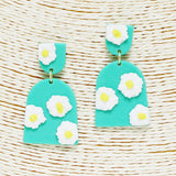 88422, FLOWER CLAY EARRING