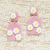 88422, FLOWER CLAY EARRING