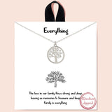 88457, "EVERYTHING" TREE OF LIFE PENDANT NECKLACE