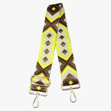 88462, BOHO PATTERN EMBROIDERED ADJUSTABLE BAG STRAP