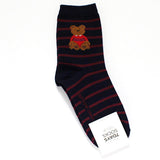 88479, TEDDY BEAR STRIPED PATTERN SOCKS