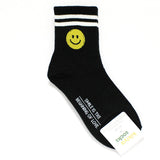 88503, SMILE EMOJI WITH STRIPE PATTERN SOCKS