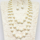 88561, PEARL LAYERED NECKLACE