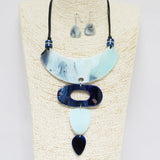 88567, GEOMETRIC CELLULOID ACETATE NECKLACE