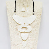 88567, GEOMETRIC CELLULOID ACETATE NECKLACE