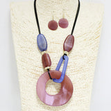 88647, GEOMETRIC ACRYLIC NECKLACE