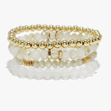 88684, MULTI LAYERED BEAD STRETCH BRACELET