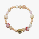 88737, BEAD N FRESHWATER PEARL STRETCH BRACELET
