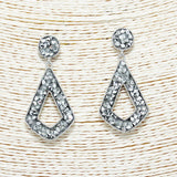 88766, GLITTER GEOMETRIC EARRING