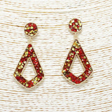 88766, GLITTER GEOMETRIC EARRING