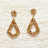 88766, GLITTER GEOMETRIC EARRING