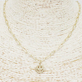 88822, SMILE HAPPY FACE CHARM NECKLACE