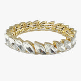 88857, MARQUISE ACCENT RHINESTONE STRETCH BRACELET