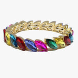 88857, MARQUISE ACCENT RHINESTONE STRETCH BRACELET