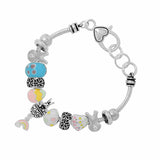 89025, EASTER BUNNY MULTI CHARM BRACELET