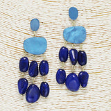 89040, GEOMETRIC CELLULOID ACETATE DROP EARRING