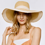 89077, STRAW WIDE BRIM ADJUSTABLE SUMMER HAT