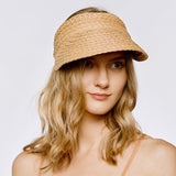89087, STRAW VISOR SUMMER HAT