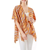 89217, WAVY STRIPES PRINT WITH LUREX COVER UP