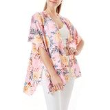 89219, GARDEN FLOWER ROSE PRINT COVER UP