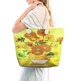 89223, SUNFLOWER BY VINCENT VAN GOGH BEACH BAG