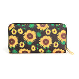 89226, SUNFLOWER PRINT LONG WALLET