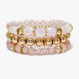 89232, MULTI LAYERED BEADED STRETCH BRACELET