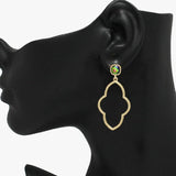 89239, QUATREFOIL DANGLE EARRING