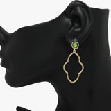 89239, QUATREFOIL DANGLE EARRING
