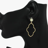 89239, QUATREFOIL DANGLE EARRING