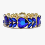 89260, HEART RHINESTONE EVENING STRETCH BRACELET