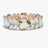 89260, HEART RHINESTONE EVENING STRETCH BRACELET