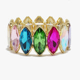 89262, MARQUISE RHINESTONE EVENING STRETCH BRACELET