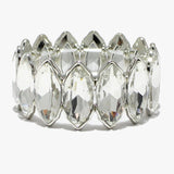 89262, MARQUISE RHINESTONE EVENING STRETCH BRACELET